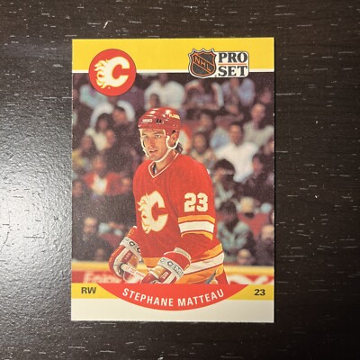 1990 1991 PRO SET HOCKEY STEPHANE MATTEAU ROOKIES # 593