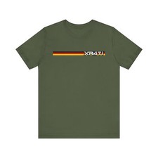 Merkur XR4Ti Badge on German Flag T-Shirt - 1980s Ford Merkur Logo West Germany