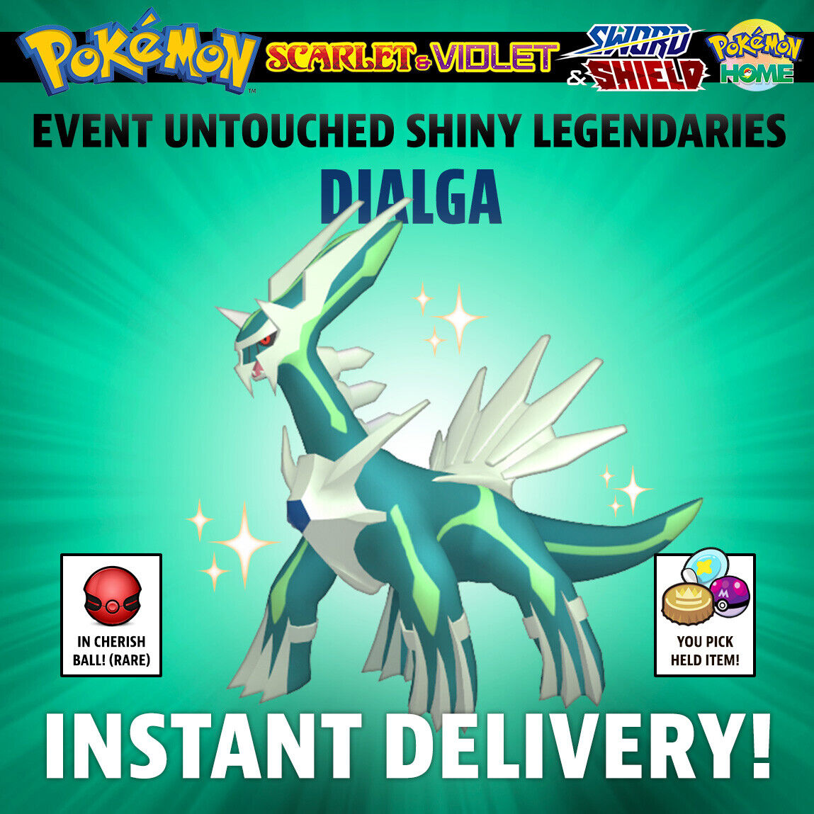 ✨ SHINY DIALGA PALKIA GIRATINA ✨ EVENT EXCLUSIVES for Pokemon Scarlet &  Violet!! $7.99 - PicClick