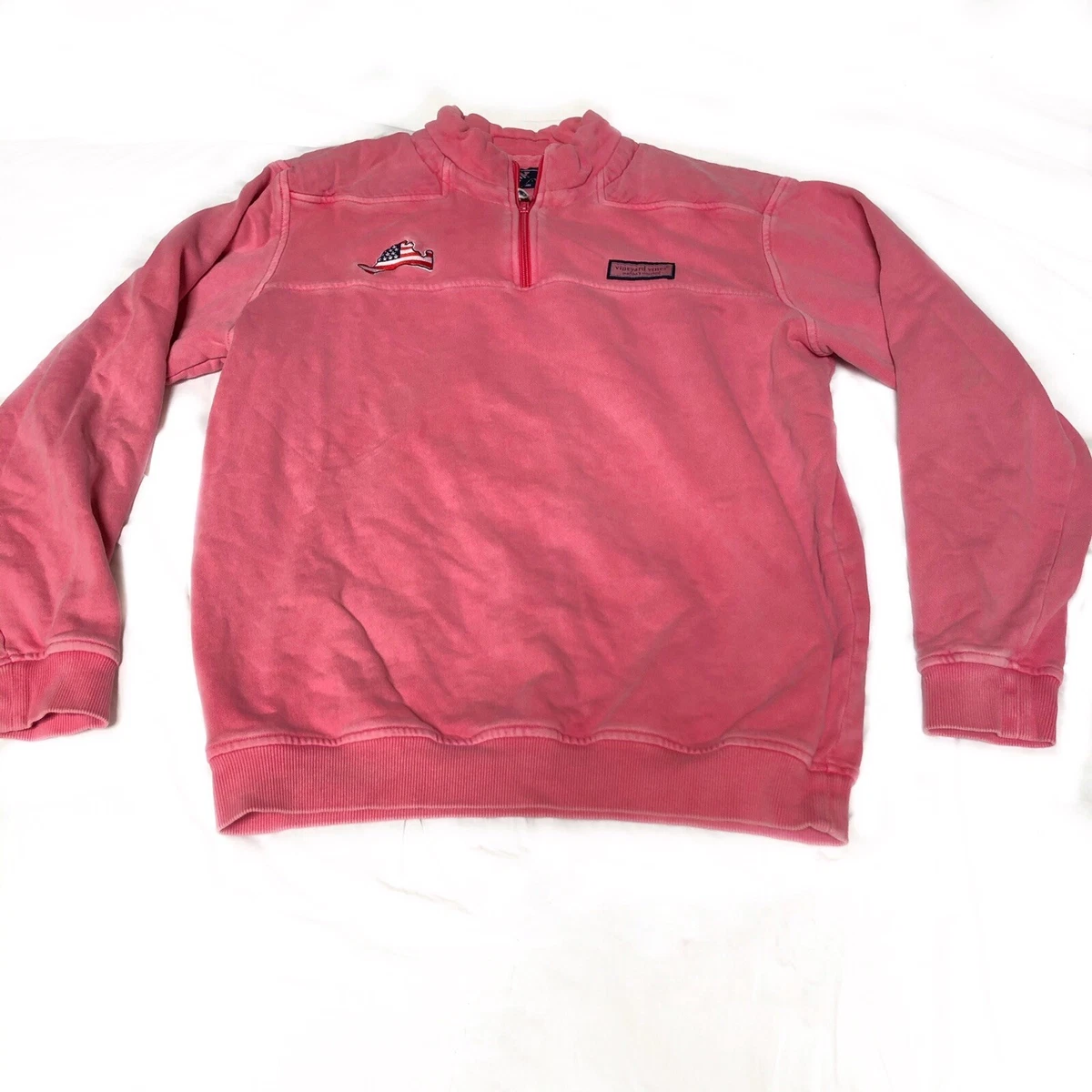 Pink Vineyard Vines Shep Shirt Martha s Vineyard American Flag