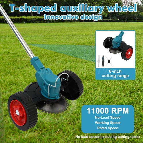 Electric Weed Lawn Edger Eater Cordless Grass String Trimmer Cutter 2* Battery - Picture 54 of 70