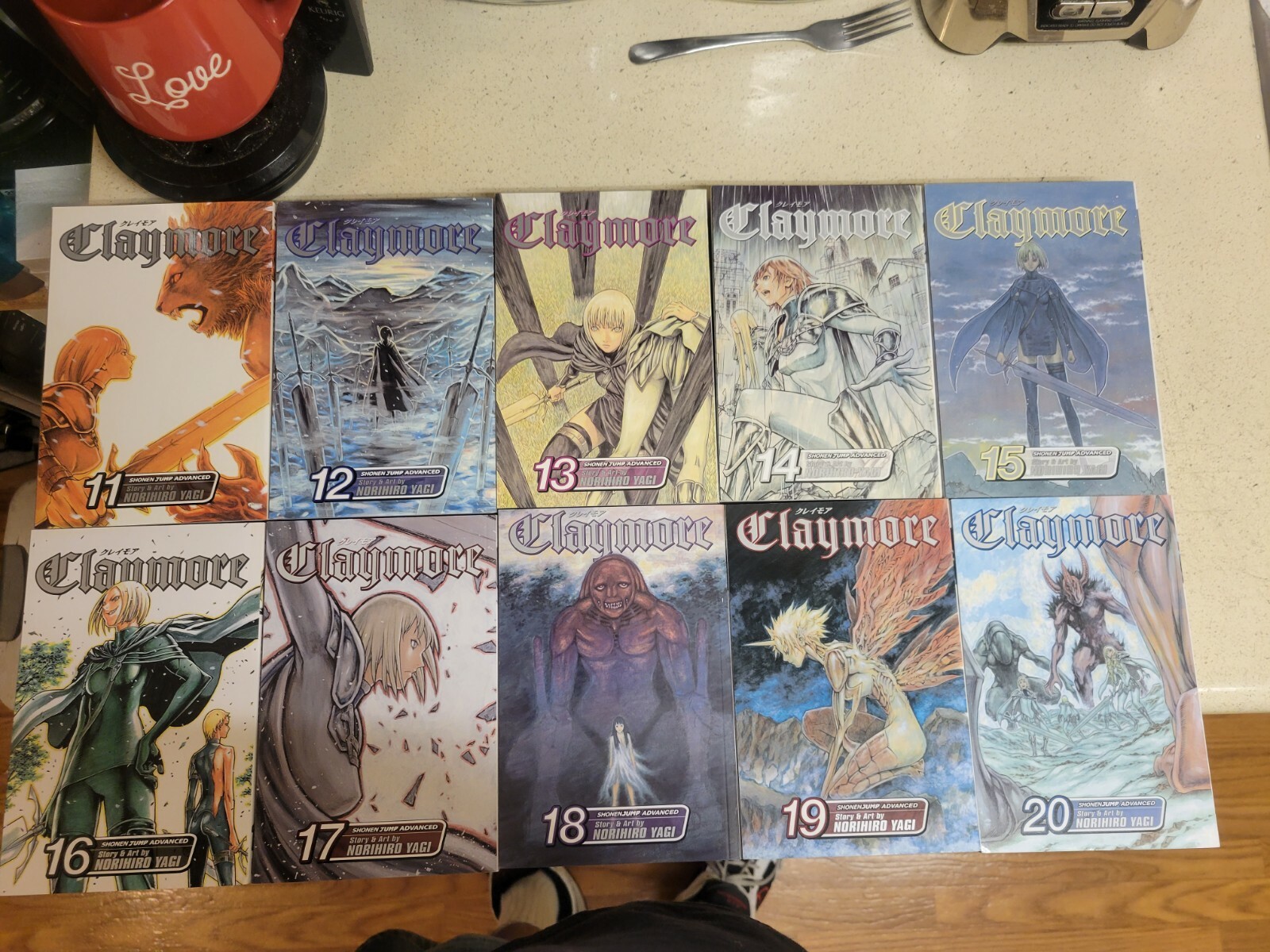 Claymore Manga Volumes 1-27 complete set english by Norihiro yagi first