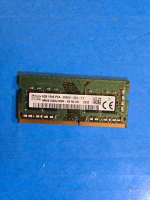 RAM portátil HYNIX 8GB 1RX8 PC4-2666V-SA1-11-HMA81GS6CJR8N- Foto 1 de 3