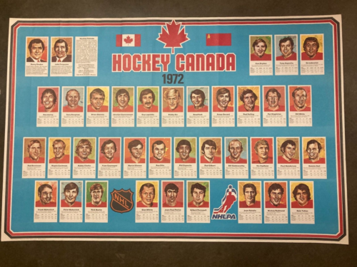VINTAGE 1972 SUMMIT SERIES HOCKEY TEAM CANADA vs USSR POSTER - 24 x 36- PROSPORT