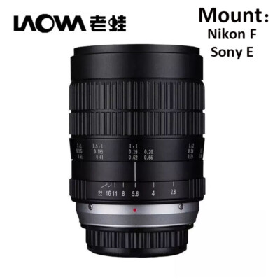Venus Laowa 60mm f/2.8 2x Ultra-Macro Lens for Nikon F/Sony E