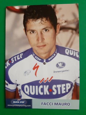 CYCLING cycling card MAURO FACCI team QUICK STEP Innergetic 2009