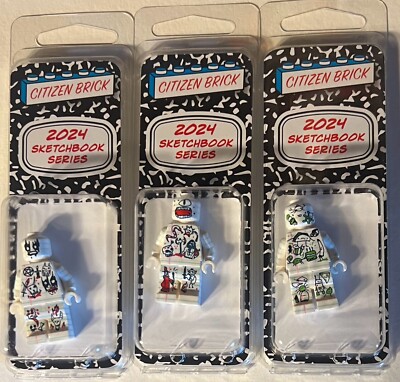 Citizen Brick SDCC Sketchbook A,B & C / Complete Set of (3) NEW/VHTF