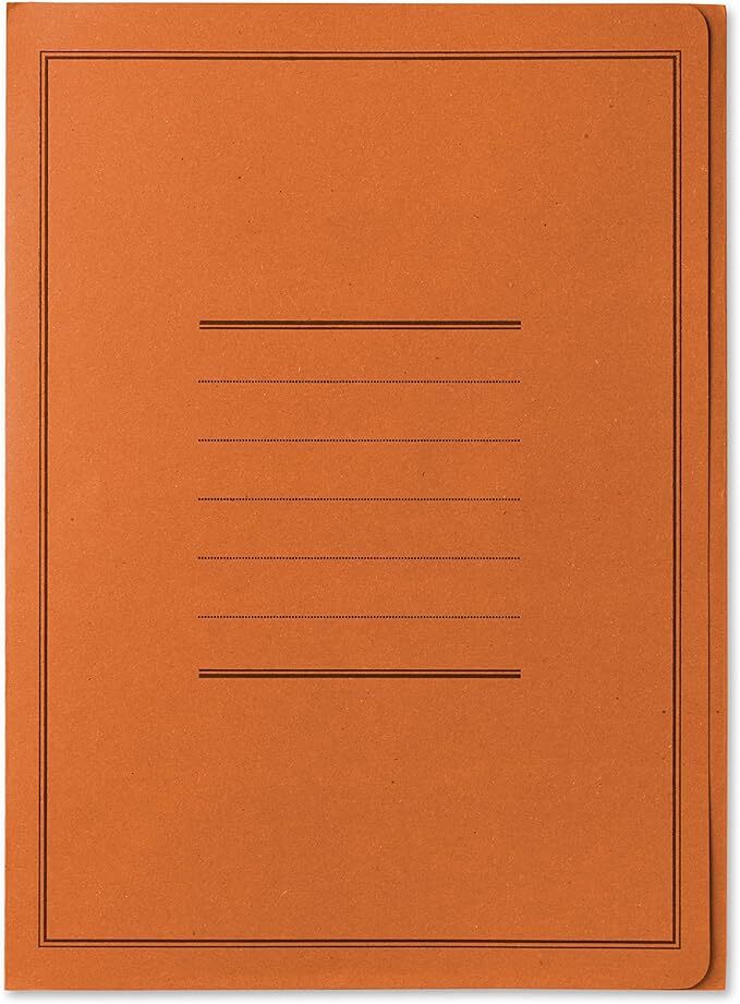 cartelline PIGNA 3 lembi manilla cartoncino 180g c stampa cf50 ARANCIO cartelle