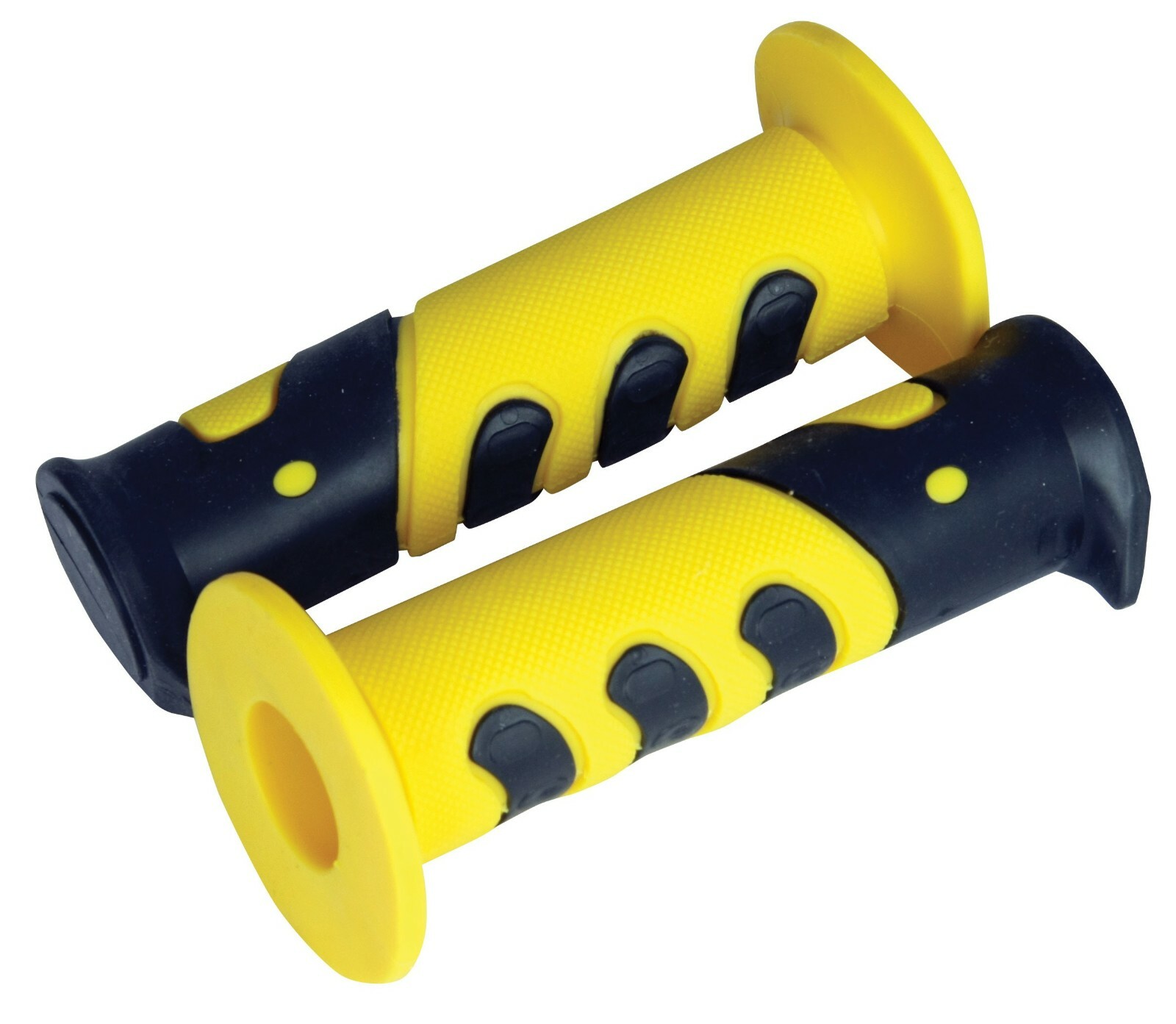 PAIR MX COMPETITION TWO TONE GRIPS - YELLOW