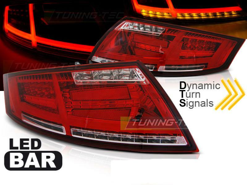 Feux arriere Audi TT FULL LED avec clignotants instantanes rouge blanc 8J