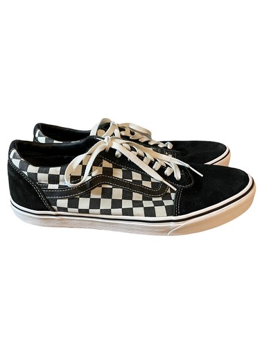 vans ward men's checkered skate shoes