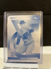 2024 Leaf Trinity Zebby Matthews-X Metal Print 1/1  R/C