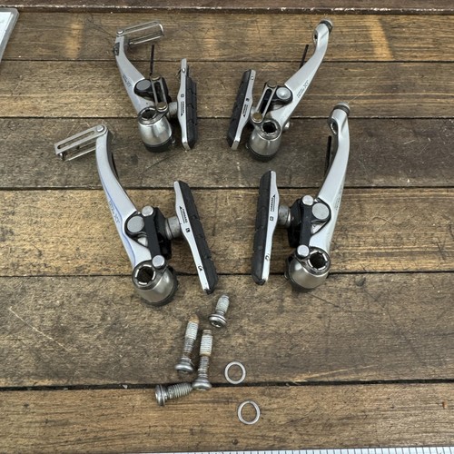 Vintage Shimano Deore XT BR-M739 V-Brake Set Silver F/R MTB Bike 90s Brakes