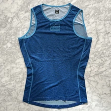 Rapha Custom Pro Team Blue Sleeveless Base Layer Sz S Cycling Team Yacht Club