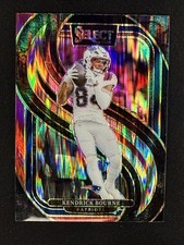 2024 Panini Select - Premier Level Kendrick Bourne #176 Black & Red Shock Prizm