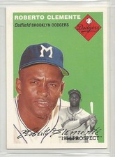Roberto Clemente Brooklyn 1994 Topps Archives Commemorative 1954 Rookie card. rookie card picture