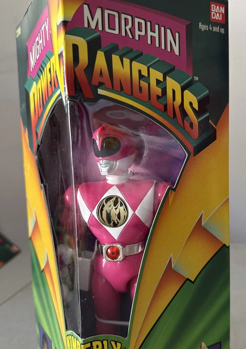 FIGURINE VINTAGE PVC Saban 1995 Mighty Morphin Power Rangers Rose 8 cm