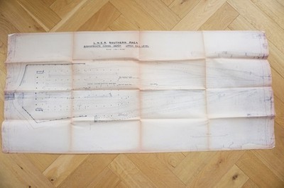 LNER Bishopsgate Good Depot Eisenbahn Gleiskarte Plan Diagramm