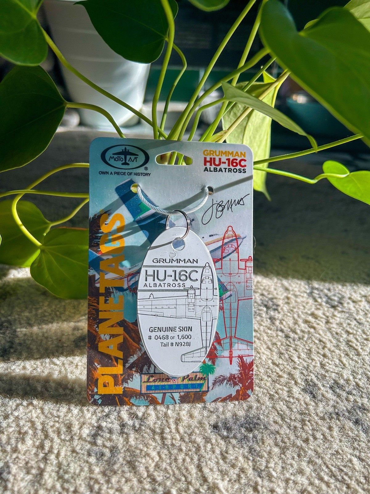 Jimmy Buffett Margaritaville Hemisphere Dancer Plane Tag Grumman  468/1600