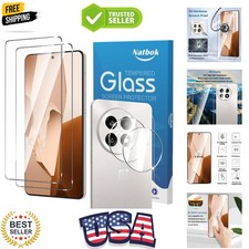 2 2 Pack for OnePlus 13R Screen Protector with Camera Lens Protector,Full Cov...