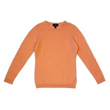 Charter Club Luxury 100 Cashmere Knit Peach Pink Crewneck Sweater EUC Size XS