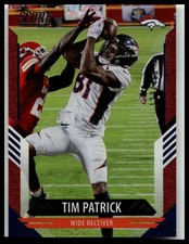 2021 Score #220 Tim Patrick 123/460 Denver Broncos Dots Red