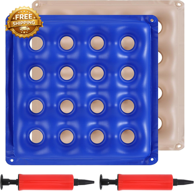 #ad #ad 2 Pack Inflatable Seat Cushion Pressure Relief Waffle Cushion for Long Sitting $13.89