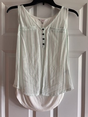 Candies XSmall Womens Tank Top Sleeveless. Soft Striped. NWT. 