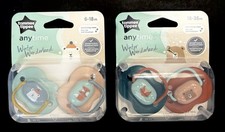 New Tommy Tippee Anytime Winter Wonderland 18 - 36 m Pacifier 2 Sets of Two 4 