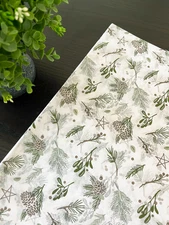 PINE HOLIDAY Design Tissue Paper Sheet Choose Size & Package Amount