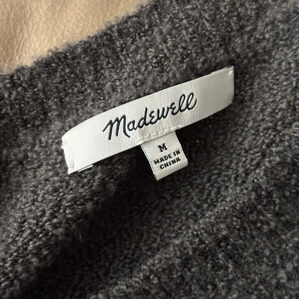 Suéter Madewell Feminino Flor Merino Mistura de Lã Verde Boho Goblincore Floresta - Imagem 4 de 4