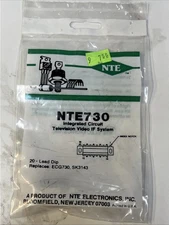 1 Ea ~ NTE730 ~ IC Television Video IF System DIP20 Replaces SK3143, CA3068
