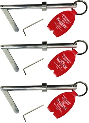 3 Pack Emergency Key Elevator Door for with Tag (3)