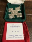 Vintage 2000 REED & BARTON Sterling Silver Christmas Cross With Ornament Box EUC