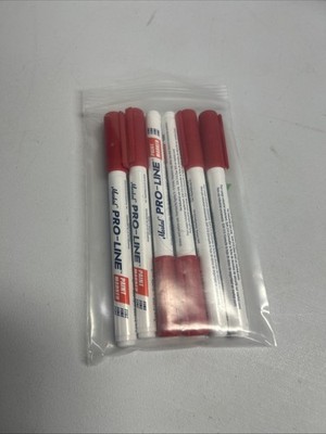Markal Pro-Line Fine Tip Liquid Paint Marker with 1/16'' Bullet Tip, Pack of 6. 8