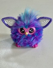 Furby Purple Plush Tie Dye Interactive Toy 2023 Glowing Ears, Working