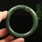 57mm Grade A 100% Natural Green Jade Bangle Bracelet Chinese Guizhou Jade RK7825