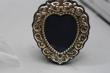 Beautiful 3 x 2 5/8" Mini Sterling Picture Photo Frame Felt Backing L1