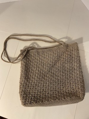 Crocheted Handbag /purse Tight Textured Stitch Sak