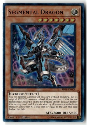 Segmental Dragon SDPL-EN008 Ultra Rare Yu-Gi-Oh 1st Edition Moderately Played