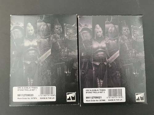 Warhammer Fantasy Orc & Goblin Tribes Stone Trolls Sets 1 & 2 OOP NIB