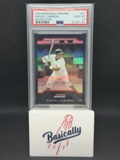 2004 Bowman Chrome - Miguel Cabrera #61 Refractor PSA 10 Rookie RC
