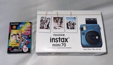 Fujifilm Instax Mini 70 Instant Film Camera - Blue No Battery With Film