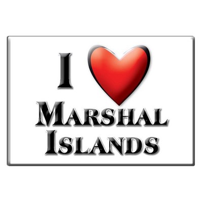 Marshal Islands - Fridge Magnet I Love Souvenir Usa Gift Idea