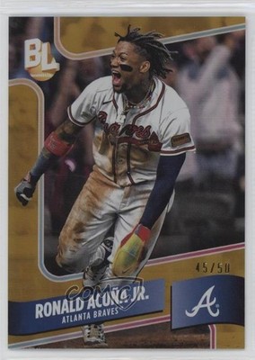 2024 Big League Wrapper Redemption Gold Foil 45/50 Ronald Acuna Jr Acuña jg3