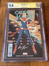Captain Marvel 1 CGC 9.8 White Pages SS Roy Thomas (Anka Variant) + magnet