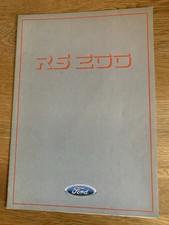 Ford RS 200 Car Sales Brochure