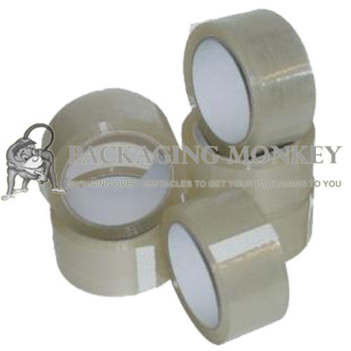 2 Rolls Of Strong Clear Packing Parcel Tape 48mm x 66M - Picture 2 of 4