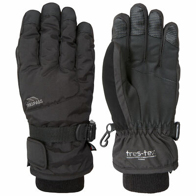 Trespass Kids Ski Gloves Boys Girls Waterproof Insulated Ergon II