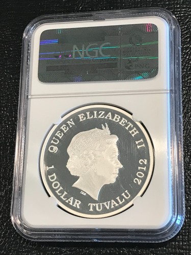 NGC 2012 P TUVALU PF70 UC ER TITANIC-100TH ANNIVERSARY $1 .999 SILVER COIN-AGT80 - Picture 2 of 2